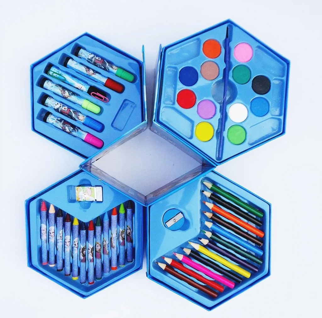 Kids Art Set 46 Pcs – Drawing & Colouring Kit for Young Artists