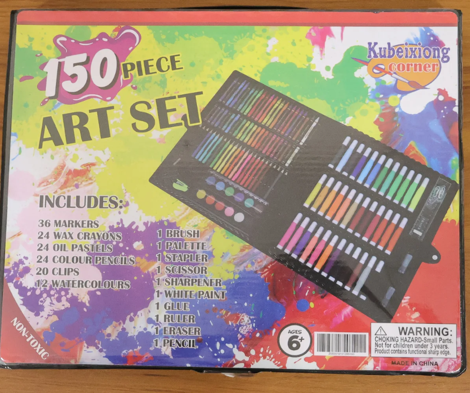 Art & Drawing Color Kit – 150-Piece Complete Set for Young Artists