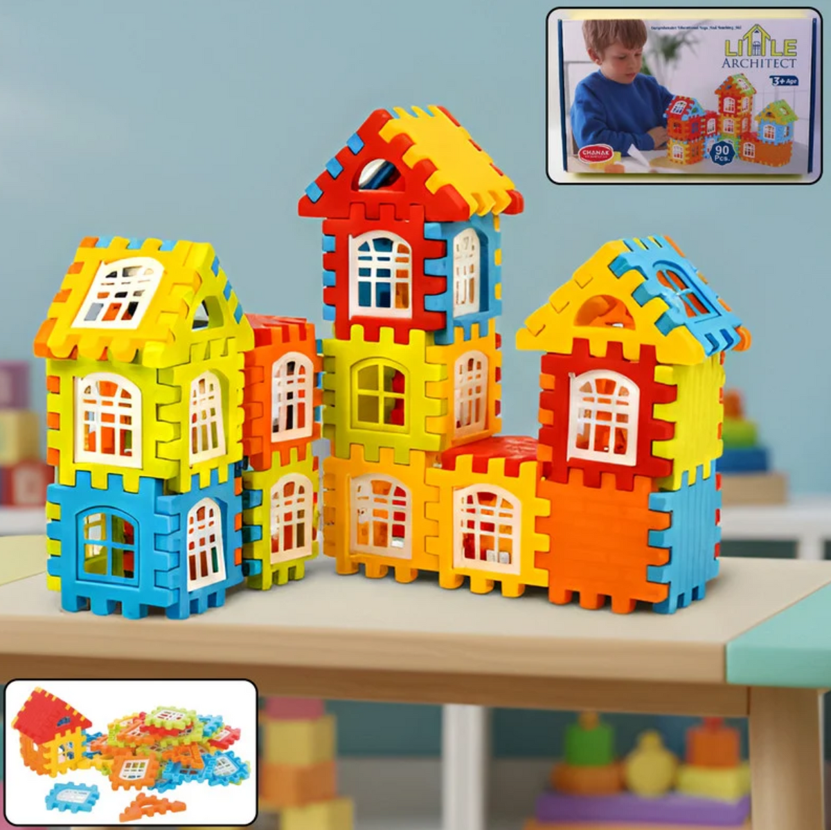 Magnetic Builder Bundle – Triple Set (32+32+90 Pieces)