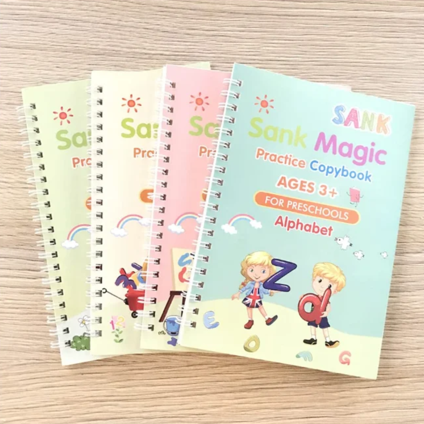 Sank Magic Copybook – Make Your Child's First Writing Experience Magical (Free Painting Book Included!)