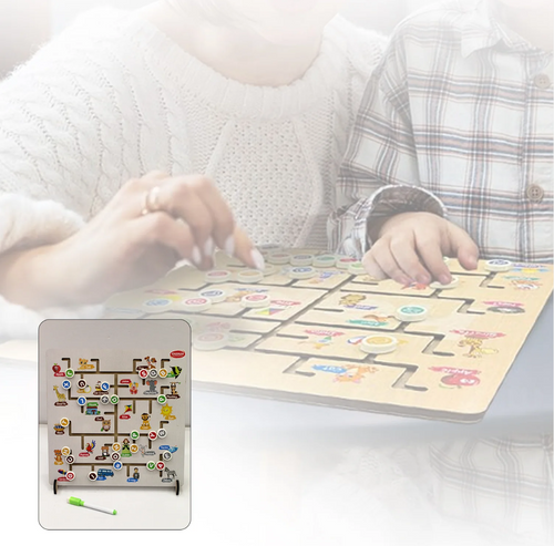 Alphabet Puzzle for Kids – 78-Piece Tracing & Learning Board with Animal Illustrations