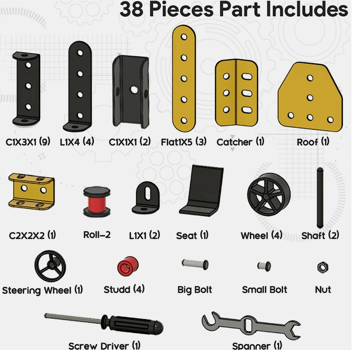 5-in-1 Mecha Builder DIY Kit – Build Your Own Construction Vehicles (STEM Toy for Kids)
