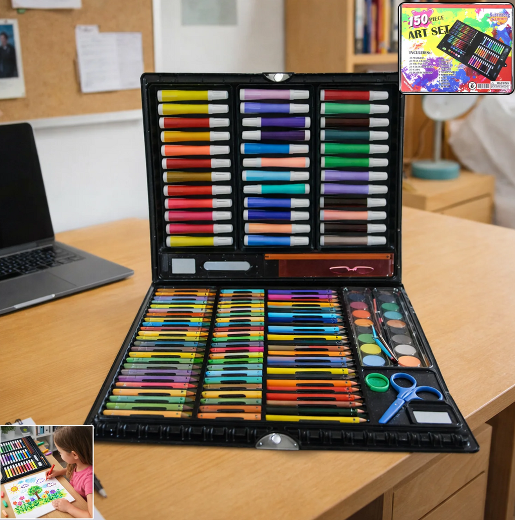 Art & Drawing Color Kit – 150-Piece Complete Set for Young Artists