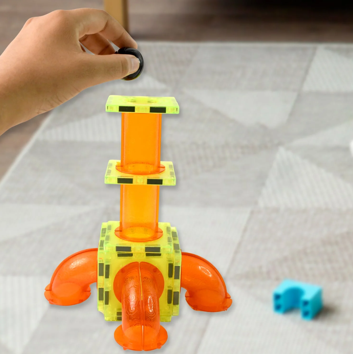 Magnetic Marble Run – 48-Piece STEM Building Set for Kids